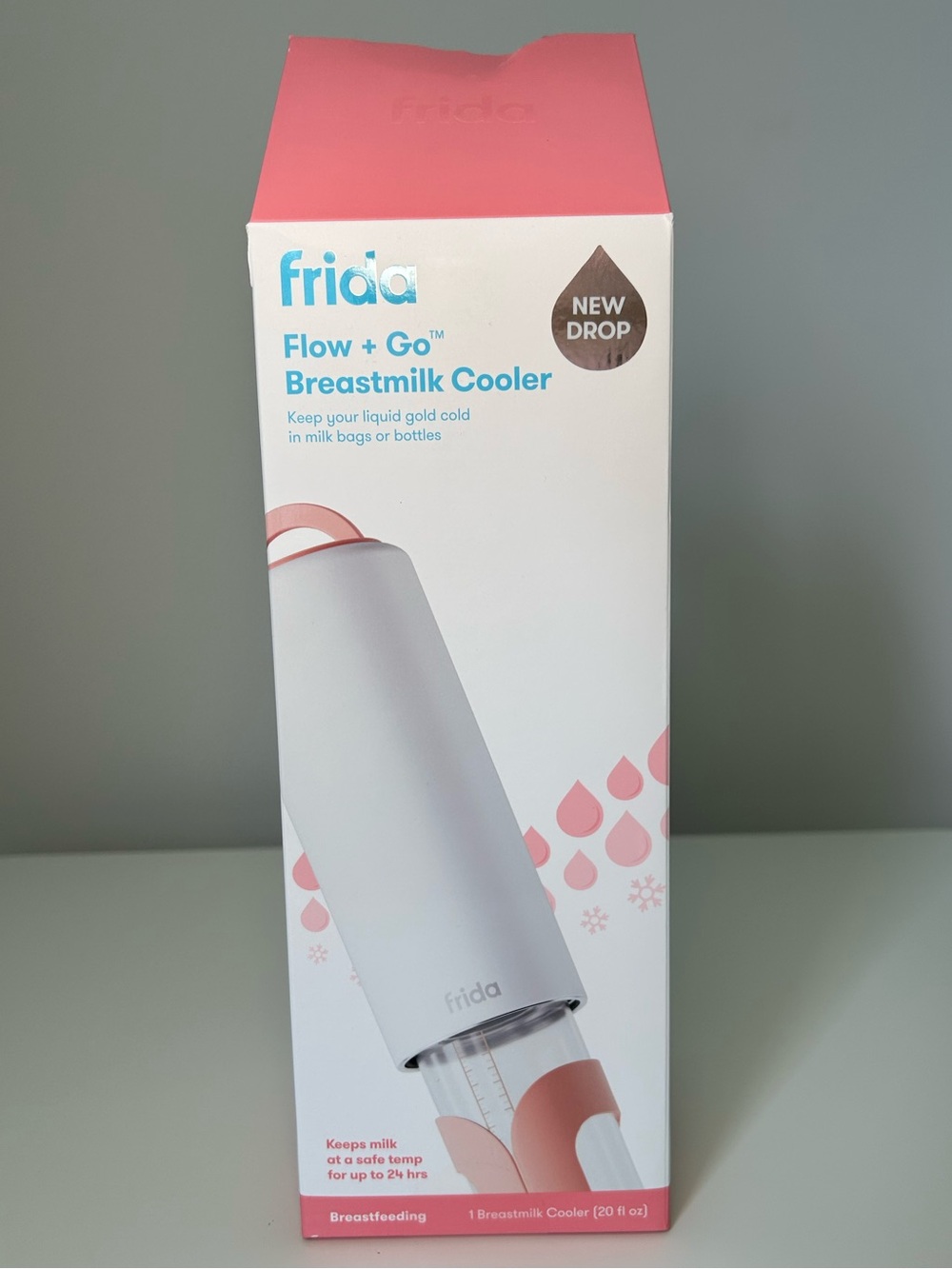 Never used!! Frida Flow + Go Breastmilk Cooler